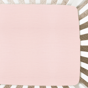 pink crib sheets for girl