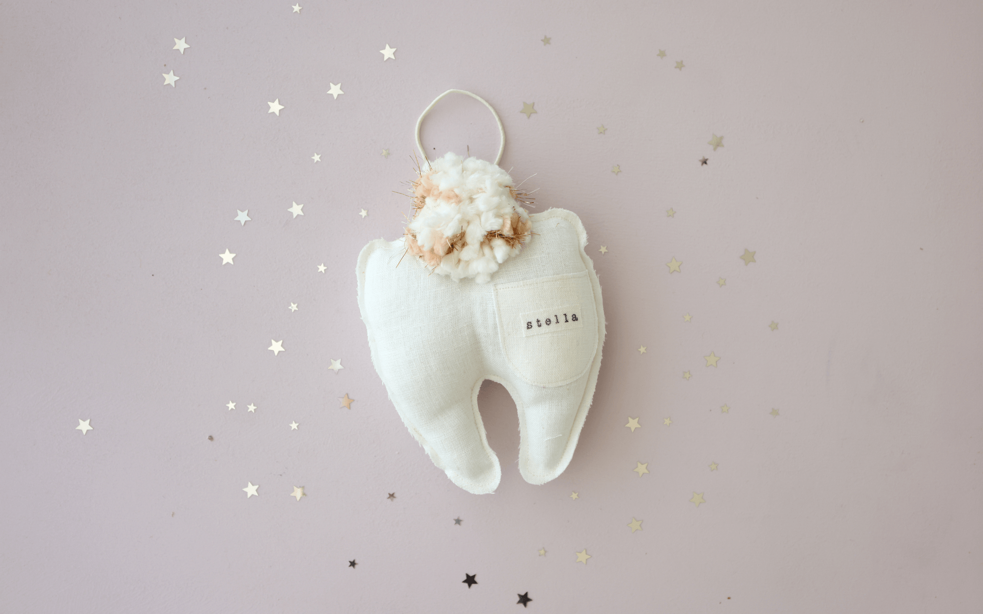 personalized tooth fairy pillow for door